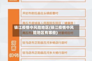 镇江疫情中风险地区(镇江疫情中风险地区有哪些)