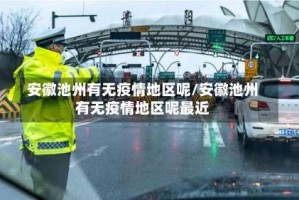 安徽池州有无疫情地区呢/安徽池州有无疫情地区呢最近