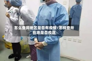 怎么查阅地区是否有疫情/怎样查所在地是否疫区