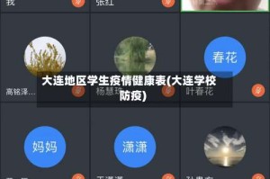 大连地区学生疫情健康表(大连学校防疫)