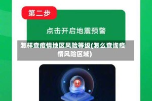 怎样查疫情地区风险等级(怎么查询疫情风险区域)