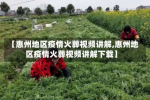 【惠州地区疫情火葬视频讲解,惠州地区疫情火葬视频讲解下载】