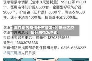 武汉地区疫情分布情况/武汉地区疫情分布情况查询