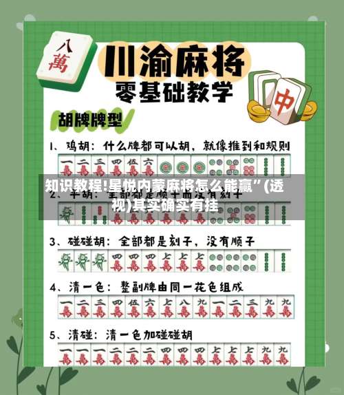 知识教程!星悦内蒙麻将怎么能赢	”(透视)其实确实有挂-第1张图片