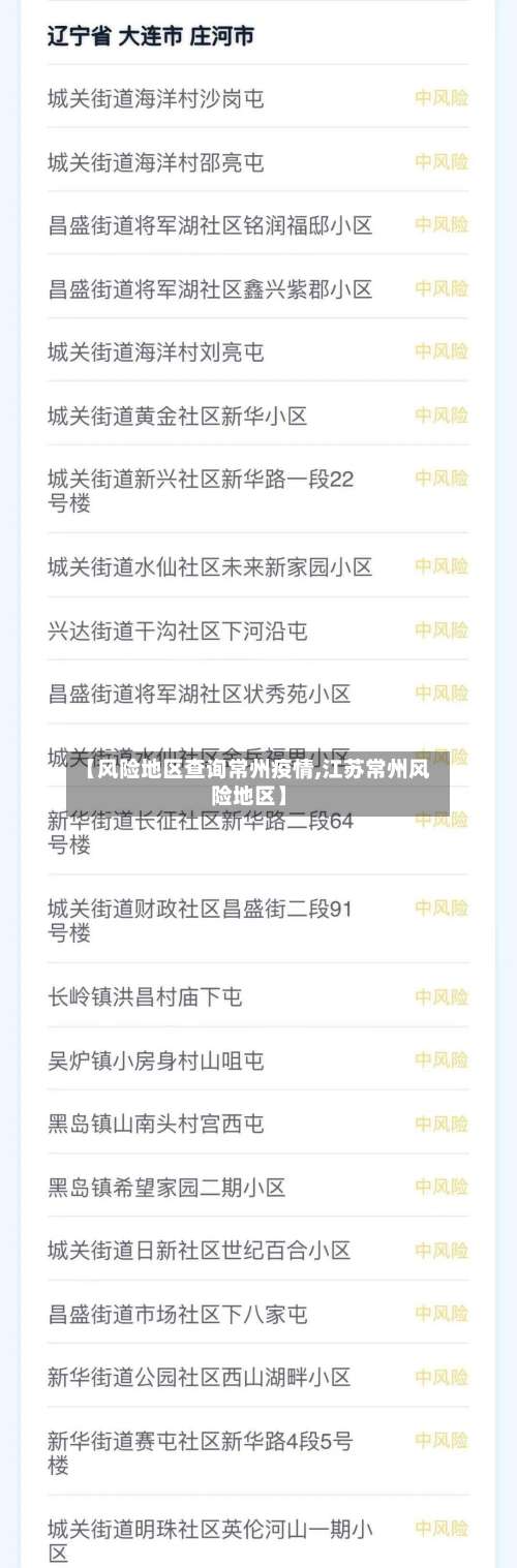 【风险地区查询常州疫情,江苏常州风险地区】-第1张图片