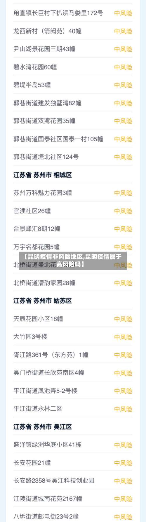 【昆明疫情非风险地区,昆明疫情属于高风险吗】-第2张图片