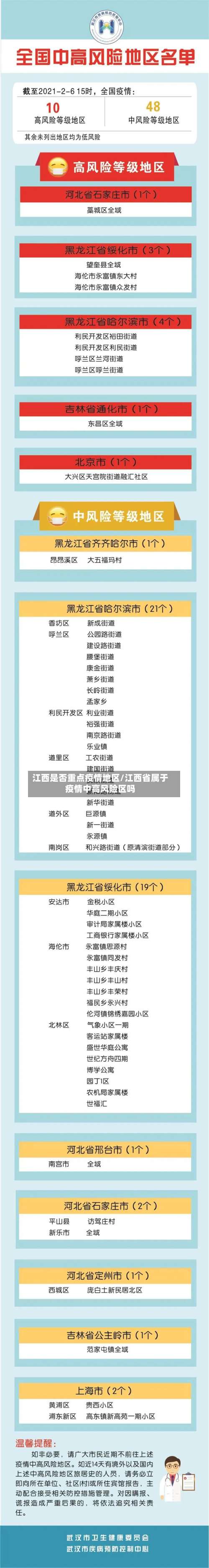 江西是否重点疫情地区/江西省属于疫情中高风险区吗-第1张图片