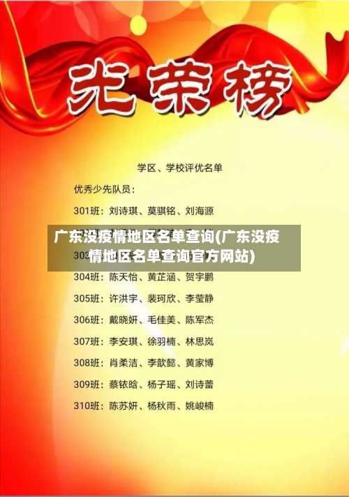 广东没疫情地区名单查询(广东没疫情地区名单查询官方网站)-第3张图片
