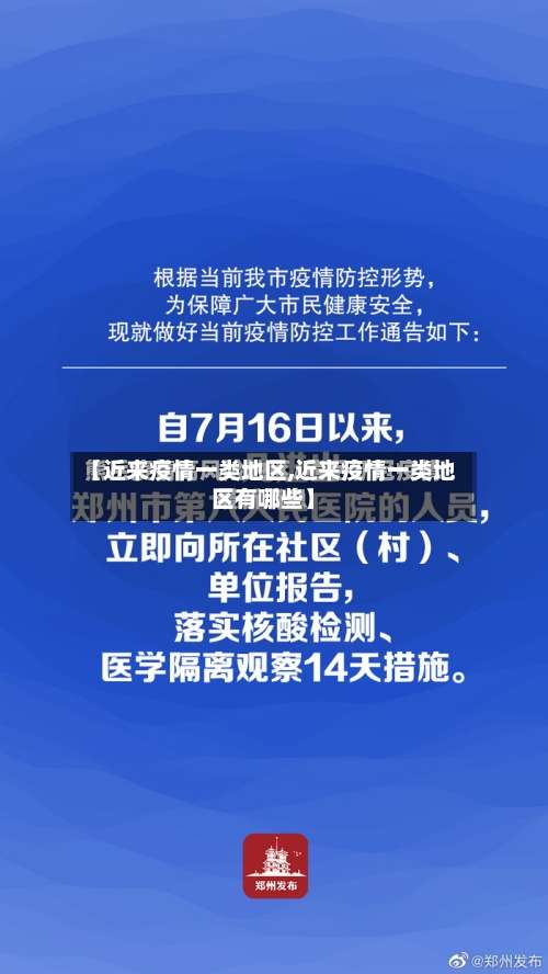 【近来疫情一类地区,近来疫情一类地区有哪些】-第1张图片