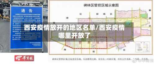 西安疫情放开的地区名单/西安疫情哪里开放了-第1张图片