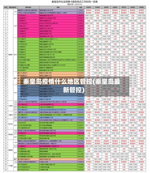 秦皇岛疫情什么地区管控(秦皇岛最新管控)-第1张图片