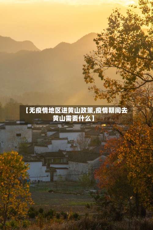 【无疫情地区进黄山政策,疫情期间去黄山需要什么】-第1张图片